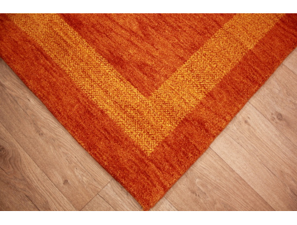 Orient Teppich "Gabbeh" reine Wolle 242x168 cm Orange