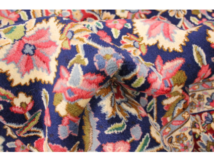 Perserteppich Kirman 340x240 cm Blau Durchgemustert