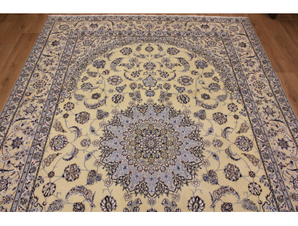 Perserteppich Nain 9La mit Seide 360x240 cm Beige
