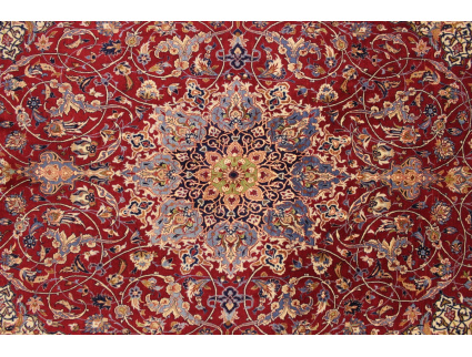 Antique Persian carpet Isfahan Seirafian 238x142 cm Red