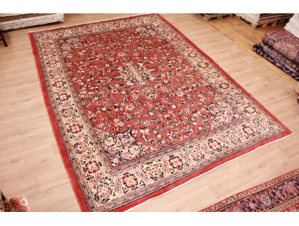 Perser Teppich Saroug Wollteppich 410x298 cm Lachs