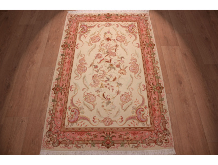 Perserteppich Täbriz 70 Raj 157x100 cm Beige