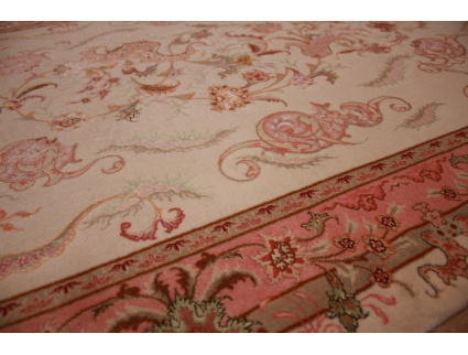 Perserteppich Täbriz 70 Raj 157x100 cm Beige
