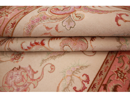 Perserteppich Täbriz 70 Raj 157x100 cm Beige