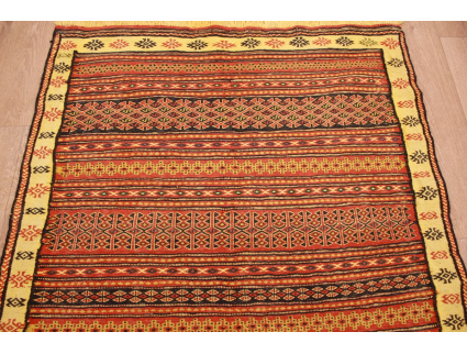 Nomadenteppich Kelim reine Wolle 167x94 cm gestreift
