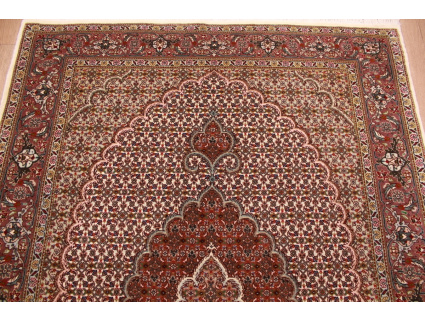 Perserteppich "Taabriz" Mahi with silk 143x102 cm Beige