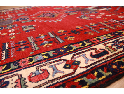 Perser Teppich Sirjan Nomadenteppich 176x137 cm Rot