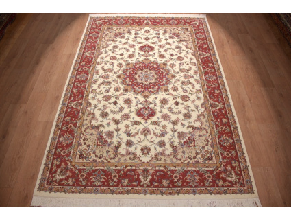 Perserteppich "Maschhad" Orientteppich mit Seide 300x200 cm