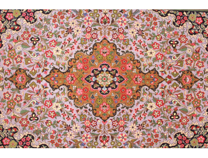Perser Teppich Ghom Orientteppich 200x138 cm Lila