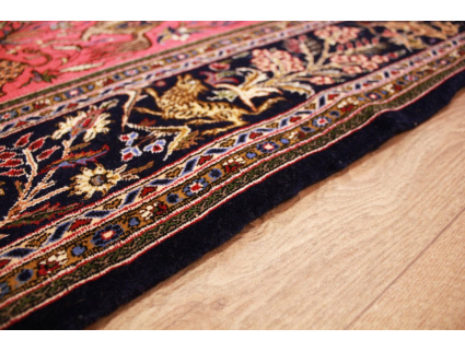 Perserteppich Ghom Orient Teppich 212x138 cm Rot