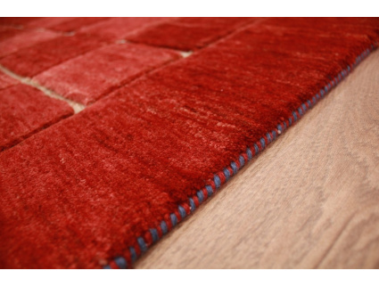 Nomadenteppich modern Perserteppich Loribaft 167x117 cm Rot