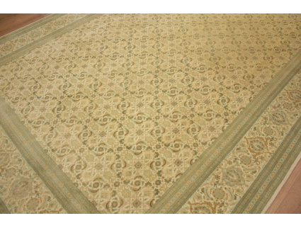 Perserteppich Täbriz Mahi  mit Seide 315x215 cm Beige