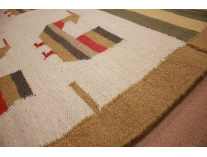 Orientteppich Kelim Wollteppich 180x120 cm Modern