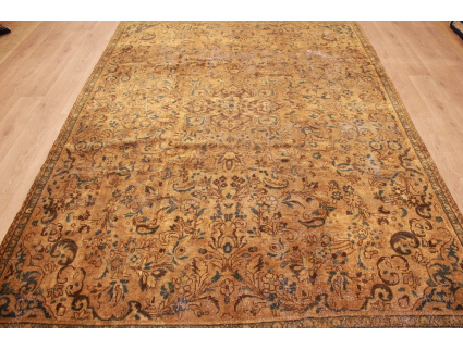 Vintage Teppich moderner Orientteppich Braun 322x235 cm