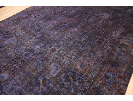 Vintage Teppich moderner Orientteppich 405x300 cm Lila