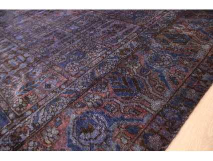 Vintage Teppich moderner Orientteppich 405x300 cm Lila