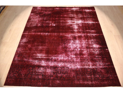 Vintage Teppich moderner Orientteppich 282x222 cm Rot