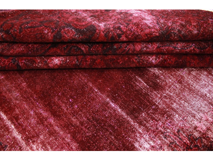 Vintage Teppich moderner Orientteppich 282x222 cm Rot