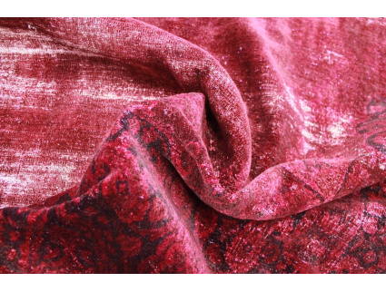 Vintage Teppich moderner Orientteppich 282x222 cm Rot