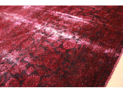 Vintage Teppich moderner Orientteppich 282x222 cm Rot