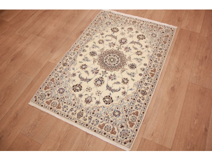 Perser Teppich "Nain" 9la mit Seide 126x90 cm