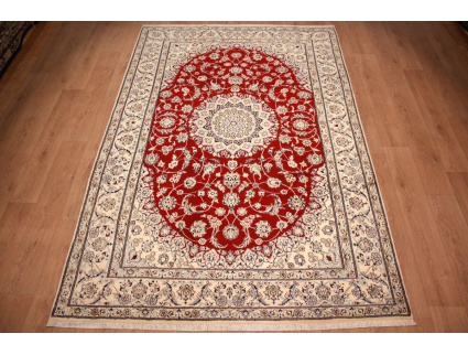 Persian carpet "Nain" 9La with Silk 298x198 cm