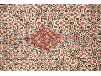 Perserteppich Moud mit Seide 145x95 cm Beige