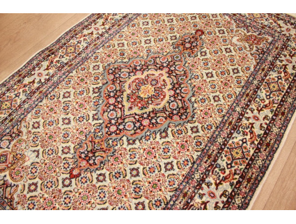 Perserteppich Moud mit Seide 143x93 cm Beige