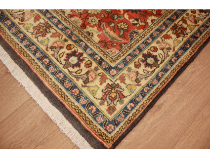 Feiner Perserteppich Ghom Wolle 212x123 cm Rot