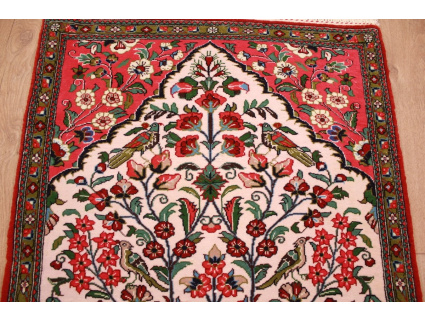 Perserteppich Ghom Orient Teppich 89x65 cm Beige