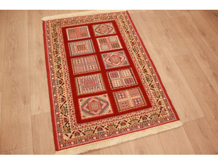 Nomadenteppich Nimbaft Wollteppich 121x85 cm Rot