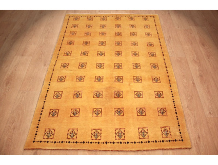 Perser Teppich Gabbeh Loribaft 173x121 cm Gelb