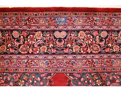 Perser Teppich Maschad Wollteppich 336x257 cm Rot