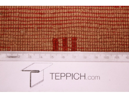 Nomadenteppich Loribaft moderner Perserteppich Braun 141x110 cm