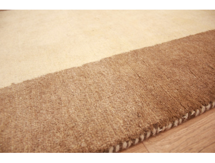 Perser Teppich Gabbeh reiner wollteppich 158x111 cm Beige