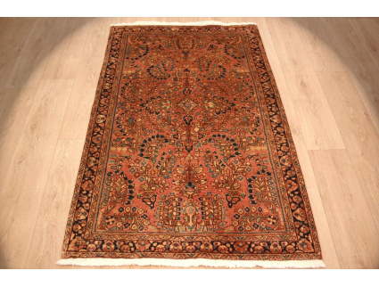 Antiker Perserteppich Sarough 151x99 cm Rostrot