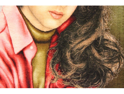 Perserteppich "Tabriz" feine Qualität 83x55 cm Bilderteppich